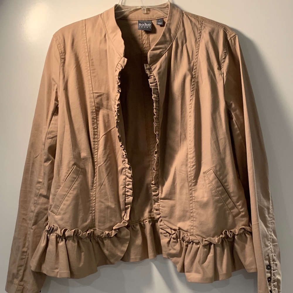 New York & Co. SOHO Lightweight Ruffle Jacket